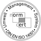 Zertifikat DIN EN ISO 14001 Umweltmanagement